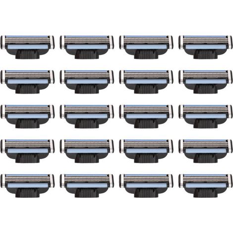 Recharges de Lames Rasoir 20 PièCes, Mach 3 Manuelles pour (1/4)