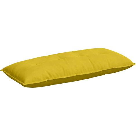 vidaXL Back Pillow Yellow 120 x 50 cm Corduroy Fabric