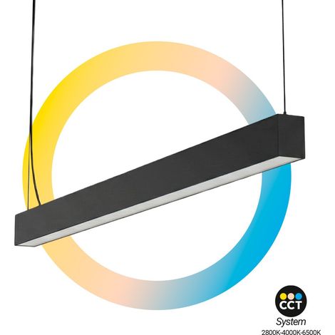 Lampe linéaire LED DOB CCT - 40W - 120cm - 120lm/W - PVC -