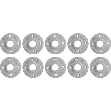 Bride De Sol En Alliage D'aluminium DN20 3/4 Pouces 4 Trous Pour Montage Étagère - Raccords Filetés - Lot De 10 (1/5)