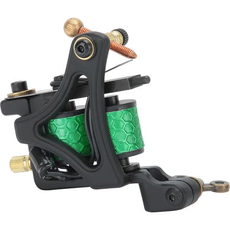 Machine à tatouage portable en alliage, moteur puissant triangulaire pour liner et shader, noir ZZ068-1 (1/5)