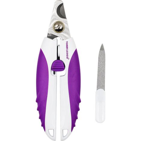 Griffes de chien professionnelle - Protecteur - Fermeture de sécurité et oiseau - Convient aux races de chien violet moyenne et grande (1/5)