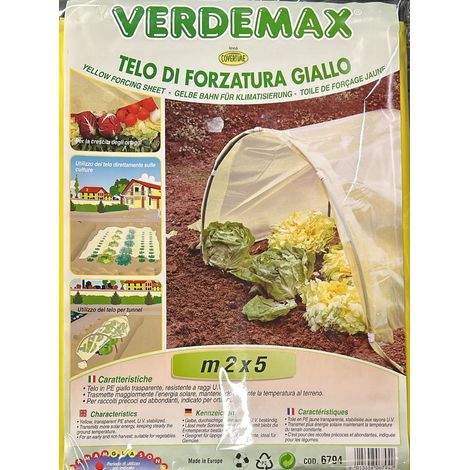 VERDEMAX - TELO DI FORZATURA GIALLO 2X5M