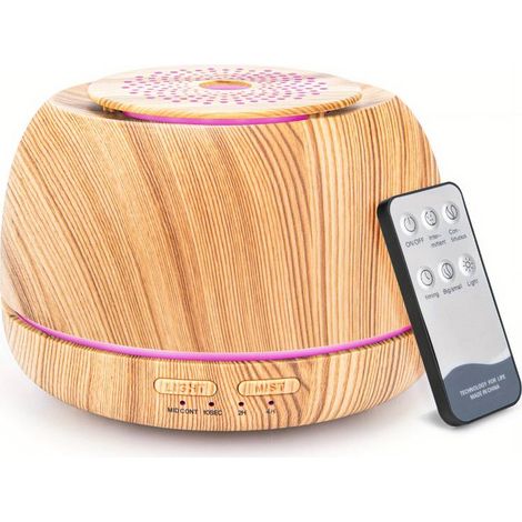 300-ml-Luftbefeuchter mit Holzmaserung, Kaltvernebelung, USB-Anschluss, Auto-Aromalampe mit Ultraschallvernebelung