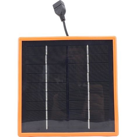 10-W-5-V-Solarpanel-Ladegerät, USB-Anschluss, monokristallines Silizium-Handyladegerät für Wandern, Camping und Reisen (1/5)