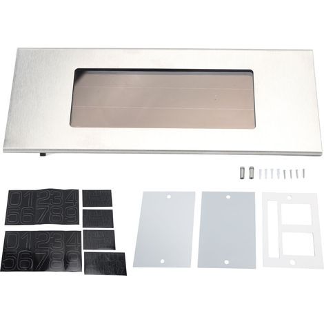 Plaque d'adresse Extérieure éclairée par LED, Panneau d'adresse Solaire étanche à Lumière Blanche Anti-éblouissement, Facile à Utiliser pour la Cour de Patio (1/5)