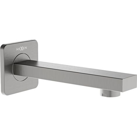 Mexen Cube bec de baignoire mural, Graphite - 79370-66