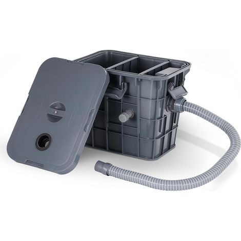 Bac à Graisse Sous Evier PP 22L 37x27x30cm (1/5)