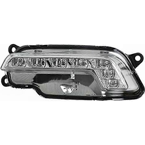 Feux de jour LED pour calandre inférieure de bouclier, Compatible Mercedes W212 Classe E 2009-2013, Kit de 2 pièces, Blanc brillant, Style élégant (1/5)