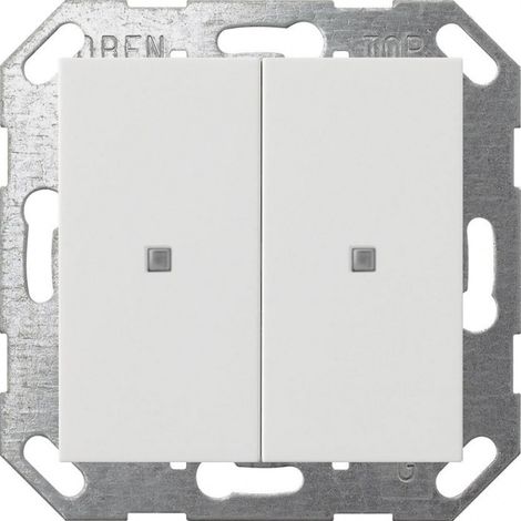 Sensor pulsador KNX 2x sin nombre - Sistema de control de iluminación inteligente
