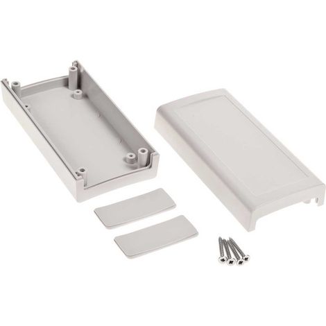 Boîtier RS PRO en Polycarbonate, 120.8 x 60.7 x 40.2mm, Gris clair IP53 ( Prix pour 1 ) (1/3)