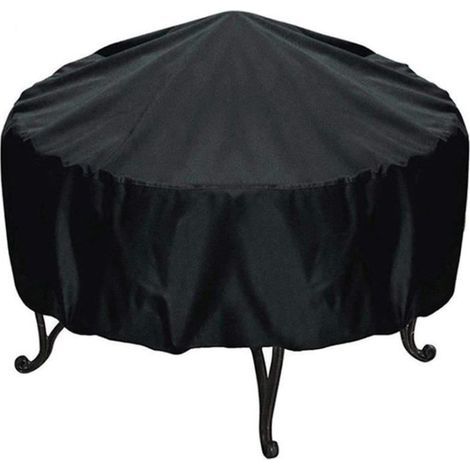 Housse pour brasero rond - étanche housse pour foyer Avec cordon ourlé( 122 x 46 cm) (1/4)