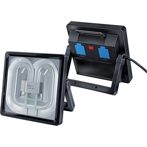 Brennenstuhl – Projecteur portatif 55W – Flux lumineux 3600 lm – Résistant aux éclaboussures – Cordon néoprène 1,8 m – Support de montage réglable