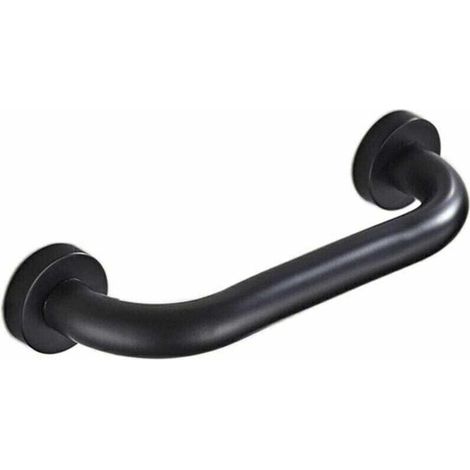 Haltegriff fürs Badezimmer, Sicherheits-Duschgriff, rutschfester Haltegriff 30 cm für Badezimmer, Badewanne, Toilette (Schwarz)