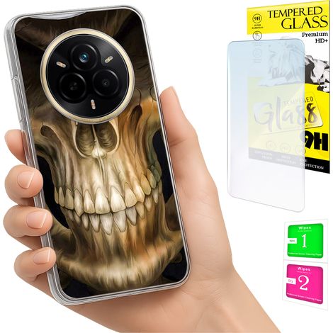 Schutzhülle für Realme 14 Pro 5G: Fotoschutzhülle, Rückseite + 9H-Glas (1/5)