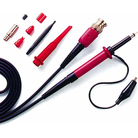 Peak Tech BNC sonda oscilloscopio 250 MHz con accessori, 100: 1, 1 pezzi, P TK 250/1