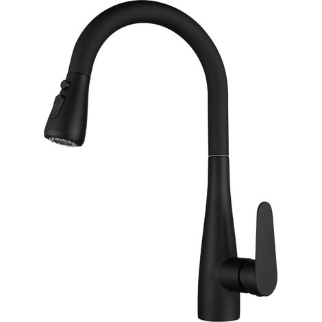 (Noir-G3/8) Robinet de cuisine amovible pour évier de cuisine, mitigeur manuel, compatible avec Israël, laiton brossé (1/5)