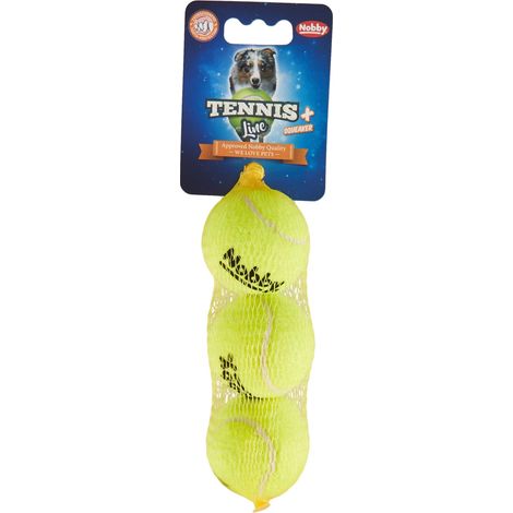 Nobby, palla da tennis con squittimento, piccola, 5 cm (1/4)