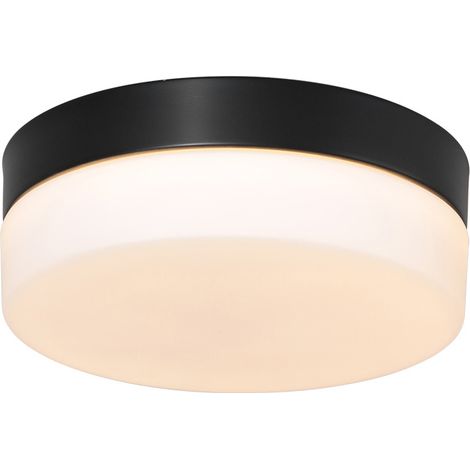 Steinhauer - plafón - Ikaro - negro - vidrio metal - Ø 18cm - LED (1/4)