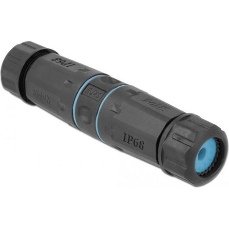 Delock RJ45 réseau informatique Adaptateur [1x RJ45 femelle - 1x RJ45 femelle] noir