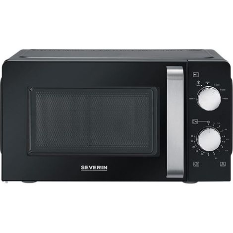 Micro-ondes Severin 17l Compact, Design Noir & Argent - Severin