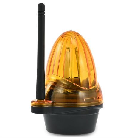 Feu Clignotant Lampe d'Avertissement Universel pour Motorisation Portail 12V-265V AC/DC Feu Stroboscopique de Sécurité à LED Ambre Compatible avec Moteurs de Portail Coulissant/Battant (1/5)