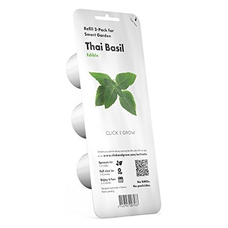 CLICK & GROW 3-PACK DE RECHARGE POUR SMART HERB GARDEN THAI BASIL CLICK AND GROW SGR37X3