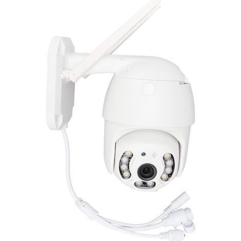 Caméra de surveillance sans fil extérieure 3MP IP66 rotation 360° montage murale double éclairage LED infrarouge contrôle à distance (1/5)