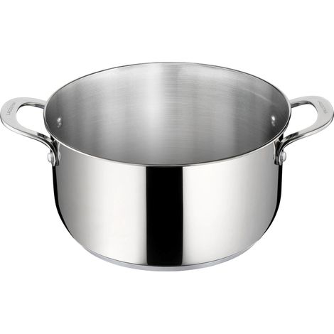 Lagostina 010282031220 Talento Casseruola Fonda 2 Maniglie Acciaio Inox 18-10 20 cm Induzione colore Acciaio Inox
