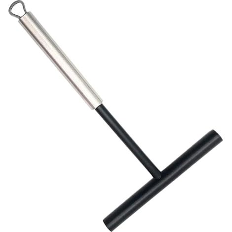 Racloir à crêpes en acier inoxydable, spatule à crêpes en nylon, bâtonnets en silicone pour pâte à beurre et omelettes rondes, bâtonnets pratiques pour crêpes et pizzas.