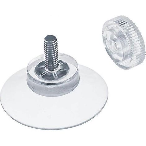 Filiyano-10 ventouses de 30 mm avec filetage M4x10 mm et écrous moletés, transparentes (1/5)
