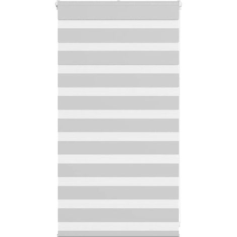 Doppelrollo Hellgrau 75x100 cm Stoffbreite 70,9 cm Polyester