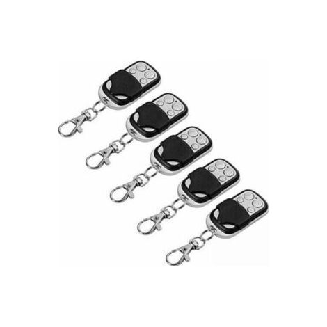 5pcs Télécommande Universel Clonage Portail Electrique Garage Ouvre-Porte Fob 433mhz Remplacement Porte Clé (1/4)