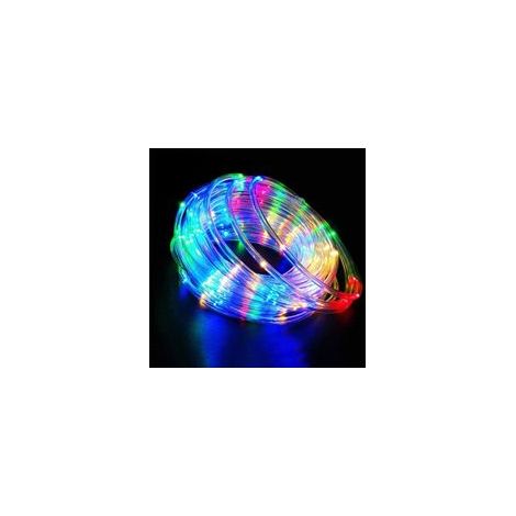 20 m Solar-Lichtergirlande, mehrfarbig, 200 LEDs, PVC-Außenlichtschlauch, IP68 wasserdicht, für Partys, Neujahr, Weihnachten, Außenbeleuchtung, Zaun, Garten, Terrasse, Dekoration, Lichterkette [Energi (1/5)