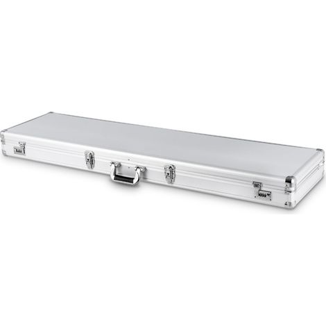 Mallette de stockage et transport en alliage d’aluminium, verrouillable, inserts en mousse, 133,5x34,5x11,5cm, Argenté (1/5)