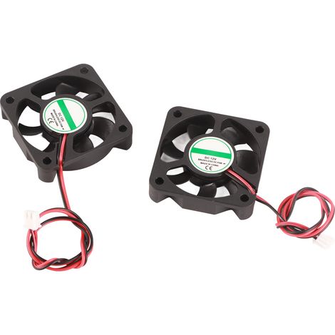 Lot de 2 ventilateurs de refroidissement 5010 pour imprimante 3D (2 broches, 12 V, 4000-6500 tr/min, 30 dB, 8-14 CFM). (1/5)