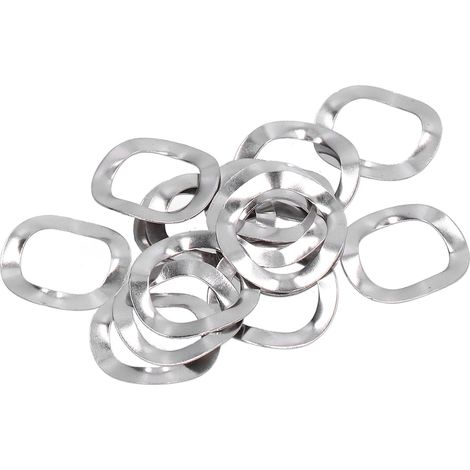 100 rondelles ondulées M10 en acier inox A2-70 kit varié joints ondés matériel fixation bricolage auto industrie (1/5)