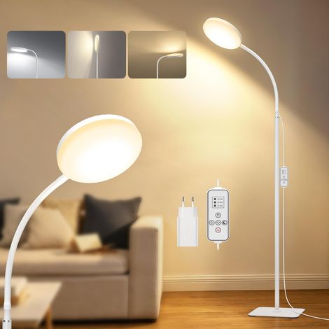 Lampadaire LED Salon Chambre, Lampe de Lecture Dimmeable 10W Moderne (1/5)