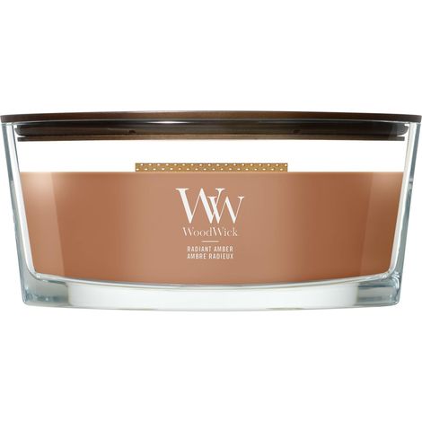 WOODWICK BOUGIE PARFUMÉE  BOUGIE ELLIPSE  AMBRE RADIEUX  CADEAUX PARFAITS POUR FEMMES 2670614E