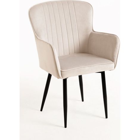 Sillas Comedor - Silla Dalye Terciopelo - Beige (1/5)