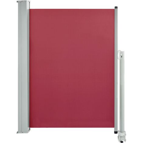 vidaXL Tenda Laterale Retrattile per Patio 100x300 cm Rossa