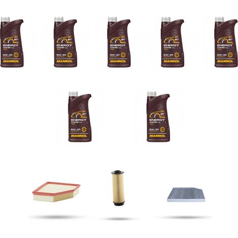 Kit tagliando 3 FILTRI e 7L OLIO compatibile con Bmw x3 (G01,F97) M40 ix 265kw dal 2017 (1/5)