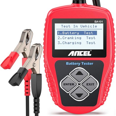Kfz-Batterietester, 12V digitales Dynamometer-Diagnosegerät, 100-2000 CCA Ladekapazität, Last- und Startanalysator für Lkw, Boote, Wohnmobile und andere Fahrzeuge.