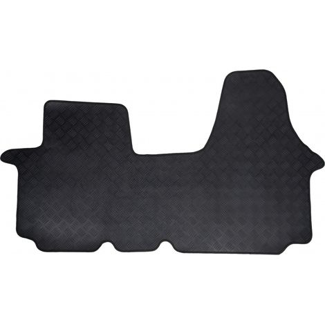 Tapis de voiture utilitaire - Sur Mesure pour RENAULT Trafic / OPEL Vivaro / NISSAN Primastar (De 09/2003 à 05/2014) - 1 pièce - Tapis de sol antidérapant pour utilitaire - Souple - 100% Caoutchouc (1/5)