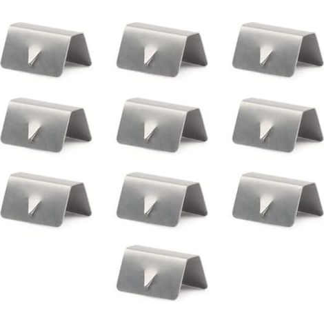 Sollbry Windabweiser-Clips, 10 Stück Windabweiser-Clips, Wind- und Regenschutzleiste aus Edelstahl für Autos, Befestigungsclips für Luftabweiser (1/5)