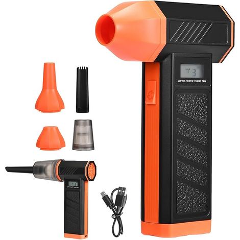 Portable Vacuum Cleaner Air Blower Rechargeable Duster for Cleaning PC Keyboard Car Sofa Home (1/5)