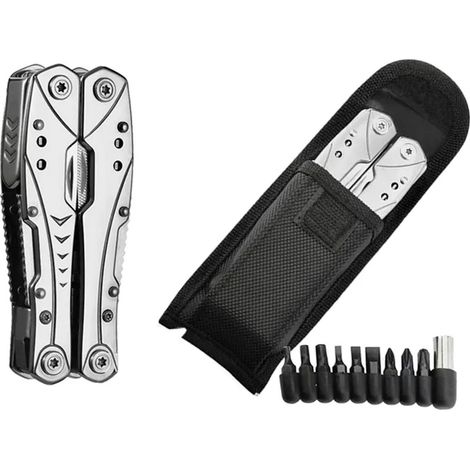 Extralink  multiherramienta  navaja de bolsillo, 23 en 1, con estuche, plateada (1/3)
