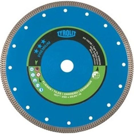 TYROLIT disco diamente gres-porcelan.tyrolit 230 , 0UNIDADES