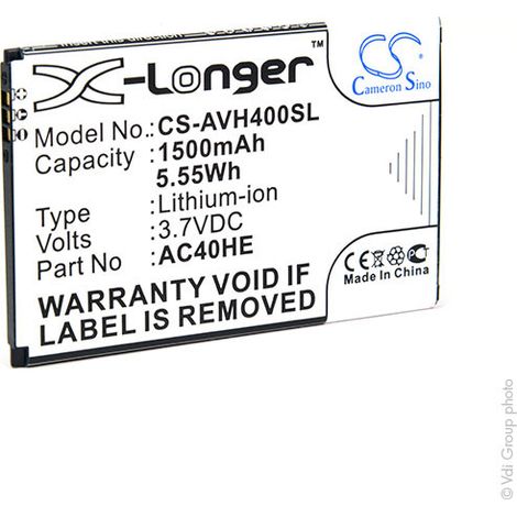 NX - Batterie téléphone, smartphone, GSM pour Archos 40 Helium 3.7V 1500mAh - AC40HE (1/4)