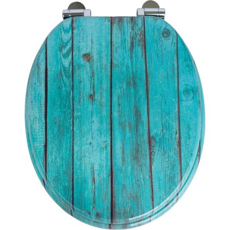 Homseat MDF Toilet Seat with Soft Close function, Aged turquoise (1/5)
